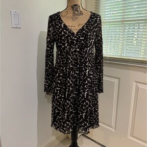 BCBGMaxAzria gorgeous brown and off white dress size s